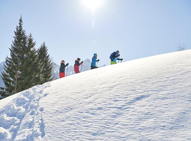 Geführte Ganztages-Schneeschuhtour mit berg&fit im Brandnertal